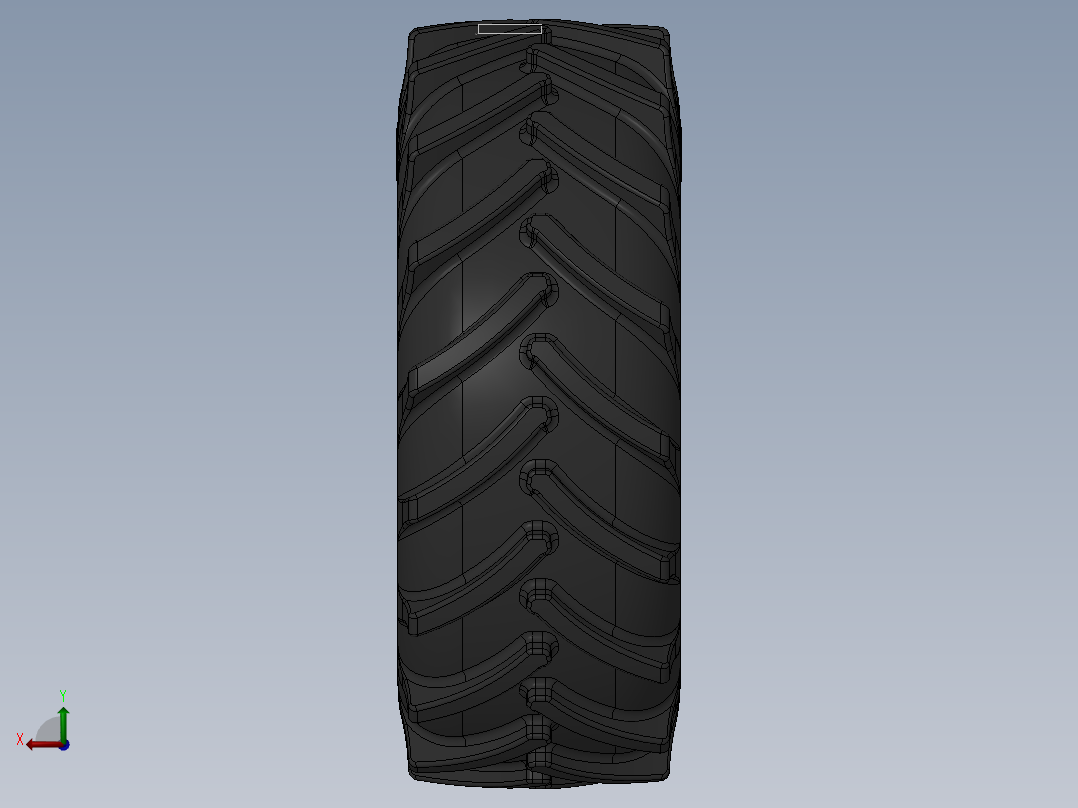 轮毂、轮胎(114)后视图