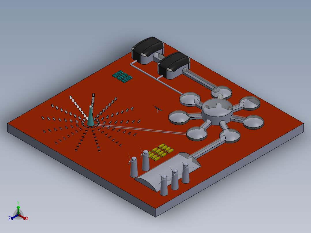 分布式储能正等轴测图