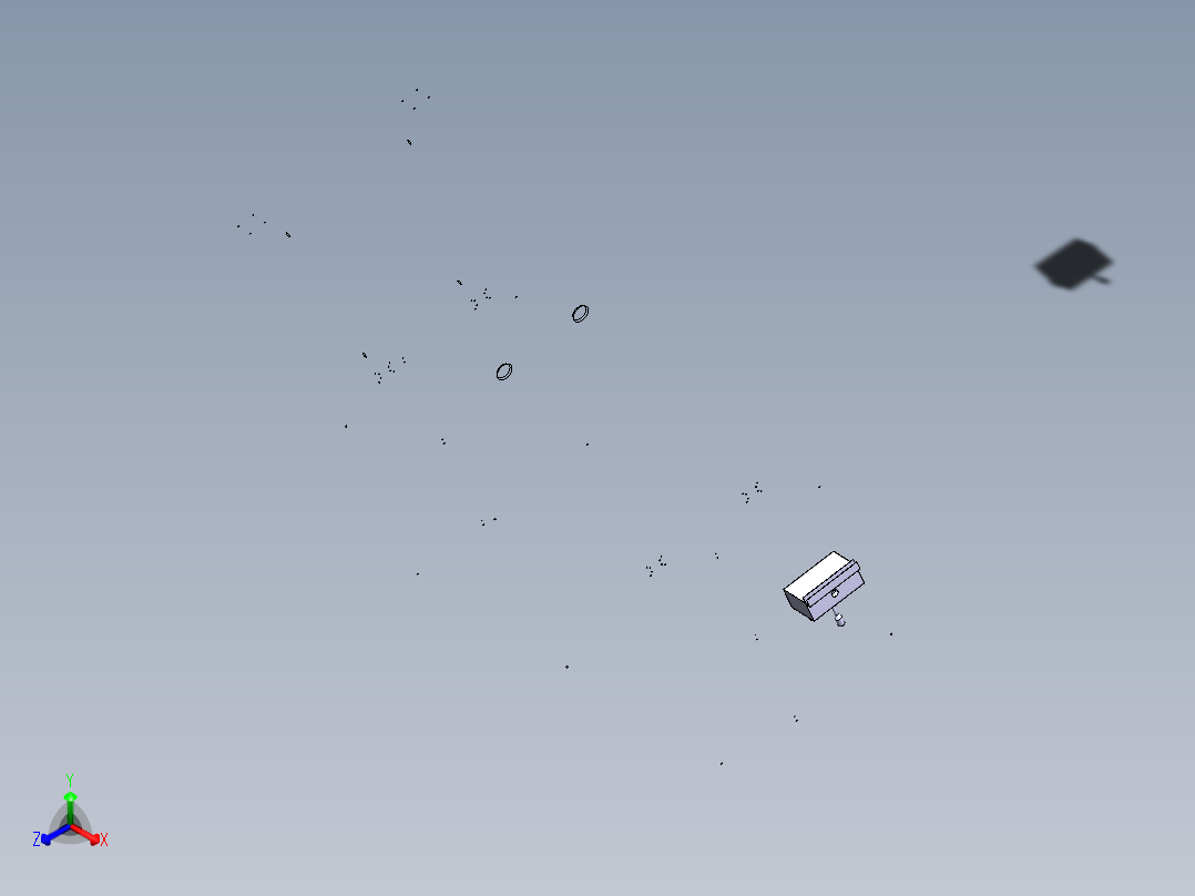 剪叉式升降机 、液压车升降工作平台正等轴测图