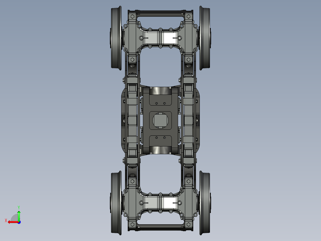 A0003371-外部领先转向架卡车后视图