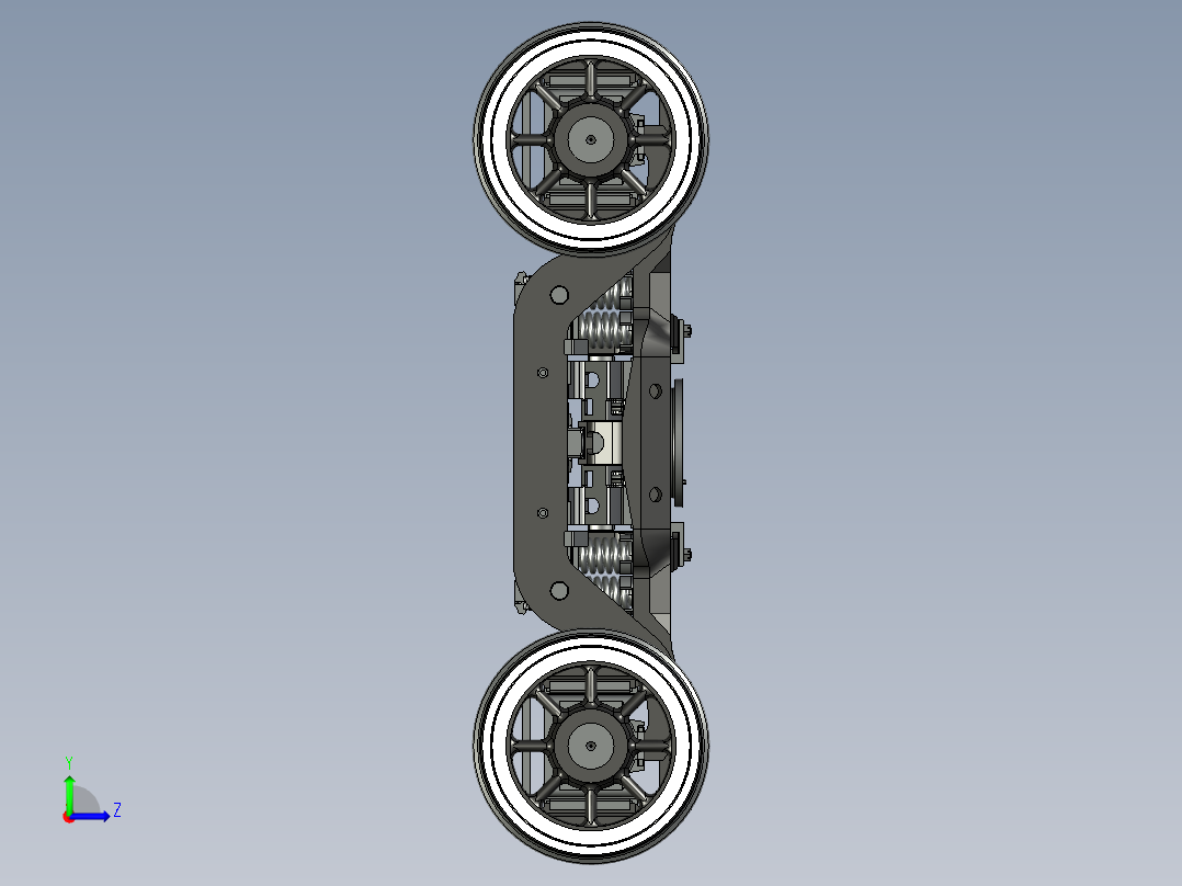 A0003371-外部领先转向架卡车左视图
