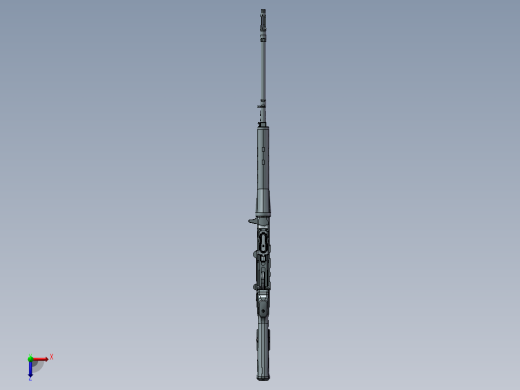 手枪左轮冲锋枪老式狙击步枪设计3D图纸SVD 79 STP IGS SW INV UG X_T俯视缩略图