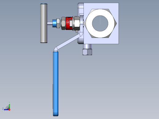 BVN型-双截止放气阀模型右视缩略图