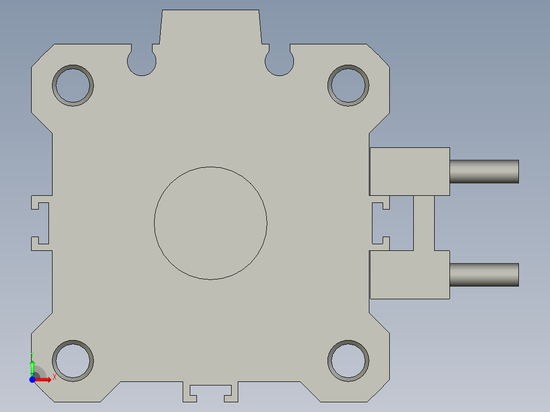 23LM001標準件-氣缸缸體-CDQ2A40-30DM-A730前视图