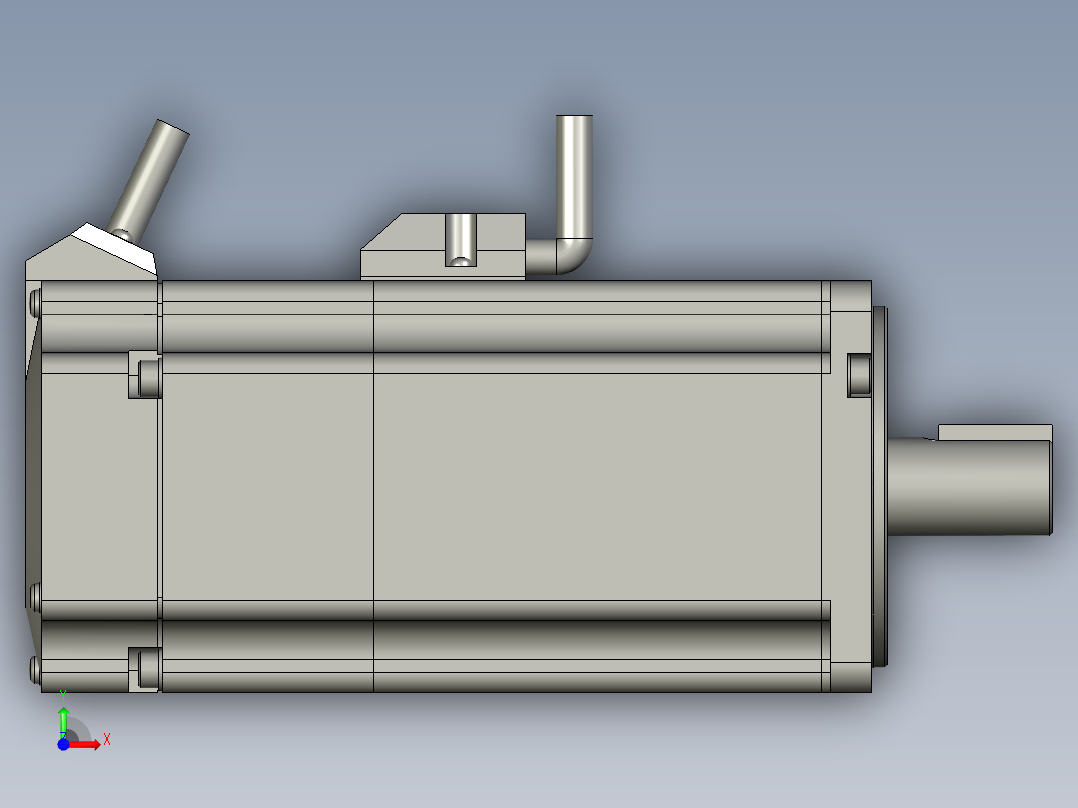 松下075刹车电机MHMD082G1V-ON前视图