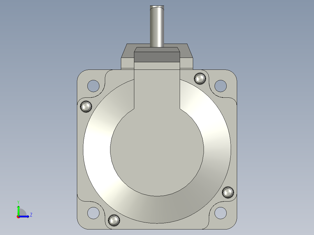 松下075刹车电机MHMD082G1V-ON左视图