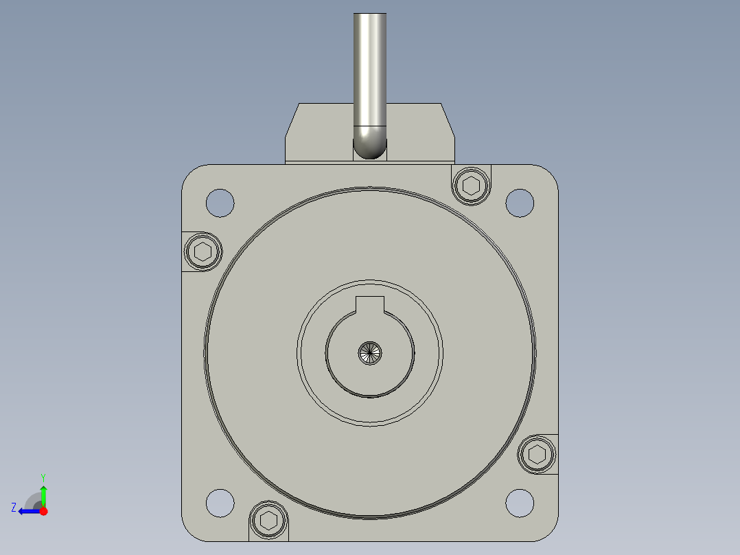 松下075刹车电机MHMD082G1V-ON右视图