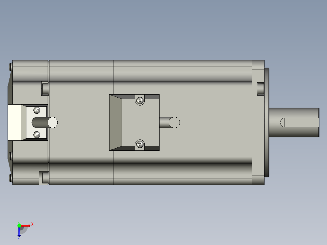 松下075刹车电机MHMD082G1V-ON俯视图