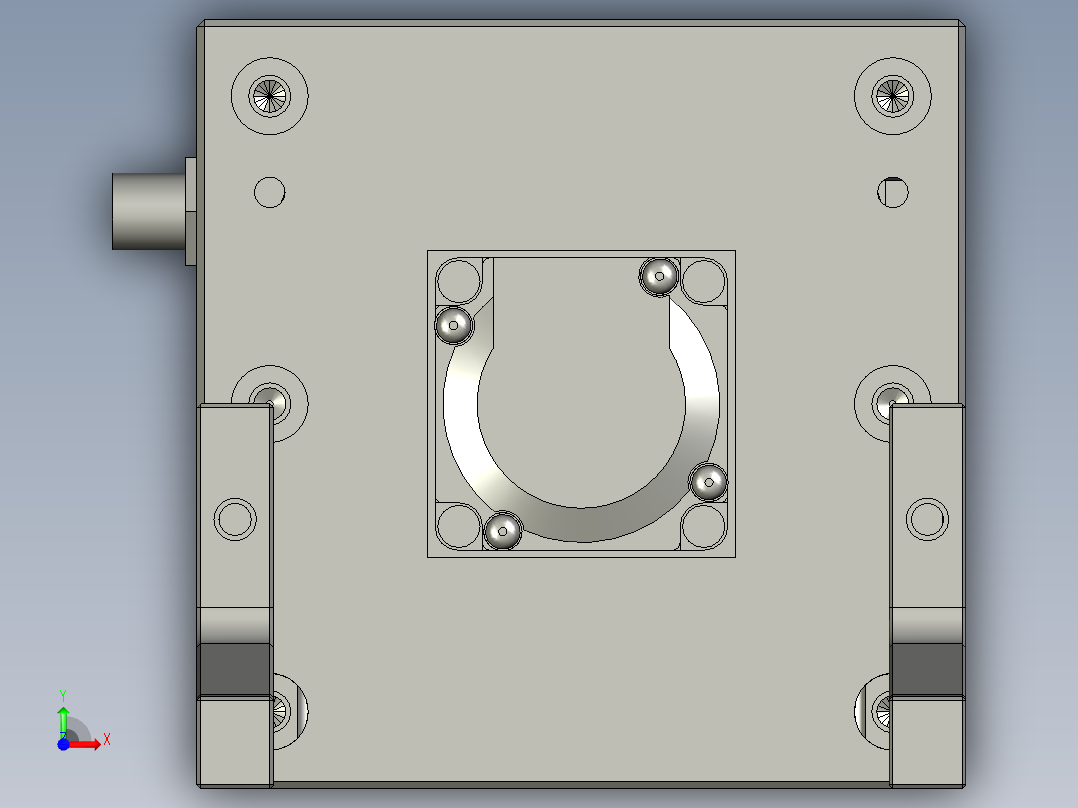 弹片组装-旋转模组X2前视图