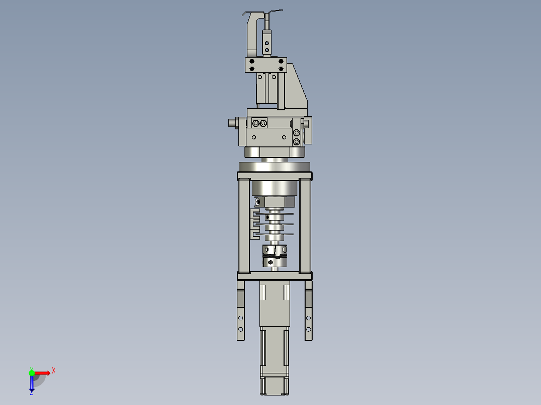 弹片组装-旋转模组X2俯视图