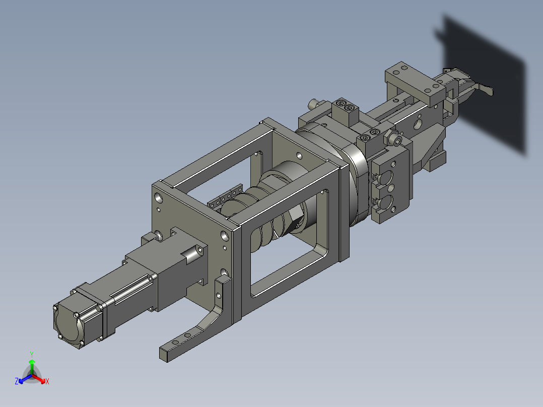 弹片组装-旋转模组X2正等轴测图