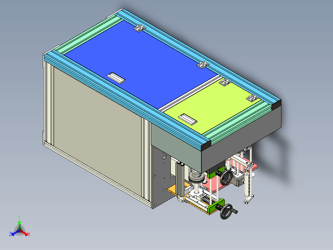 薄膜带输送设备设计主视图