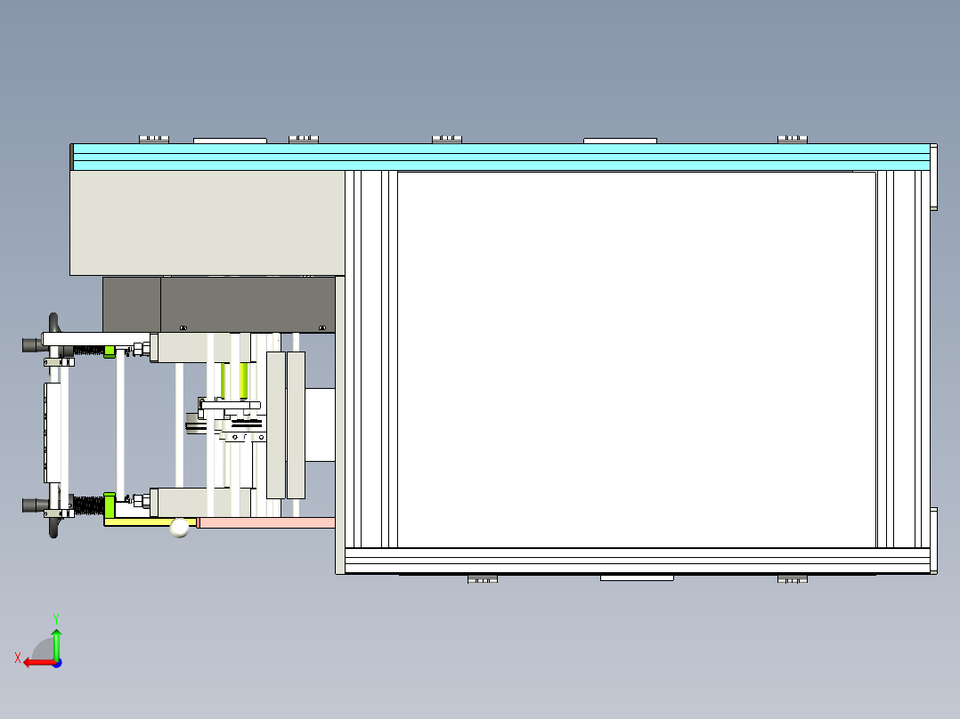 薄膜带输送设备设计后视图