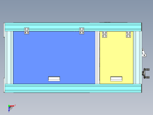薄膜带输送设备设计俯视缩略图