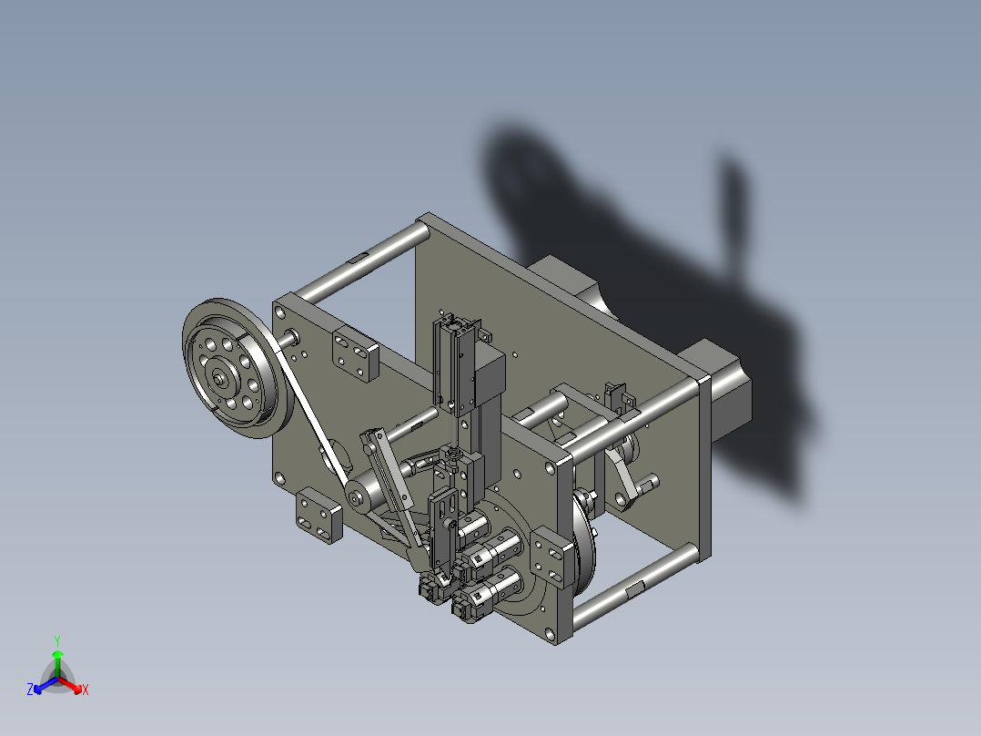 磁芯包胶部分主视图