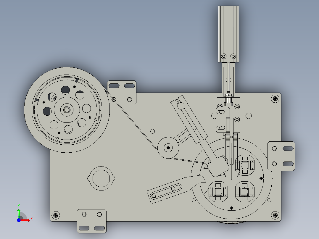 磁芯包胶部分前视图
