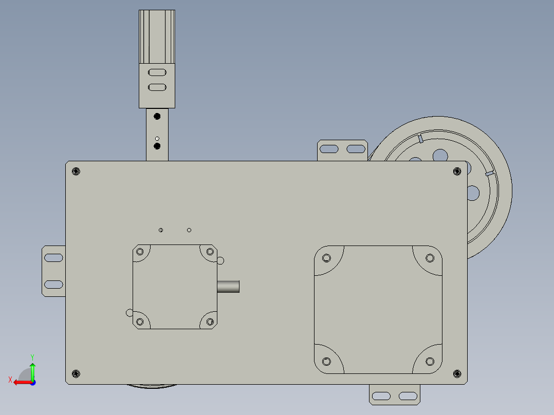 磁芯包胶部分后视图