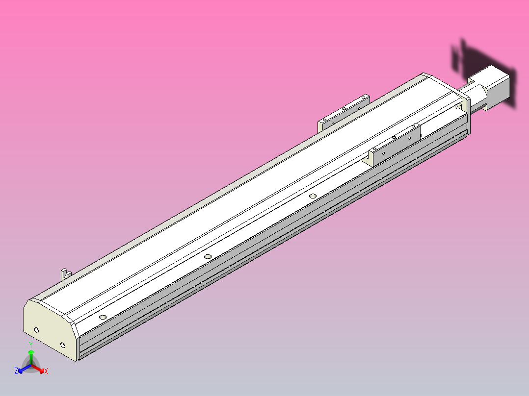MTH10标准螺杆滑台[MTH10-L#-500-BC-P10-C3]主视图