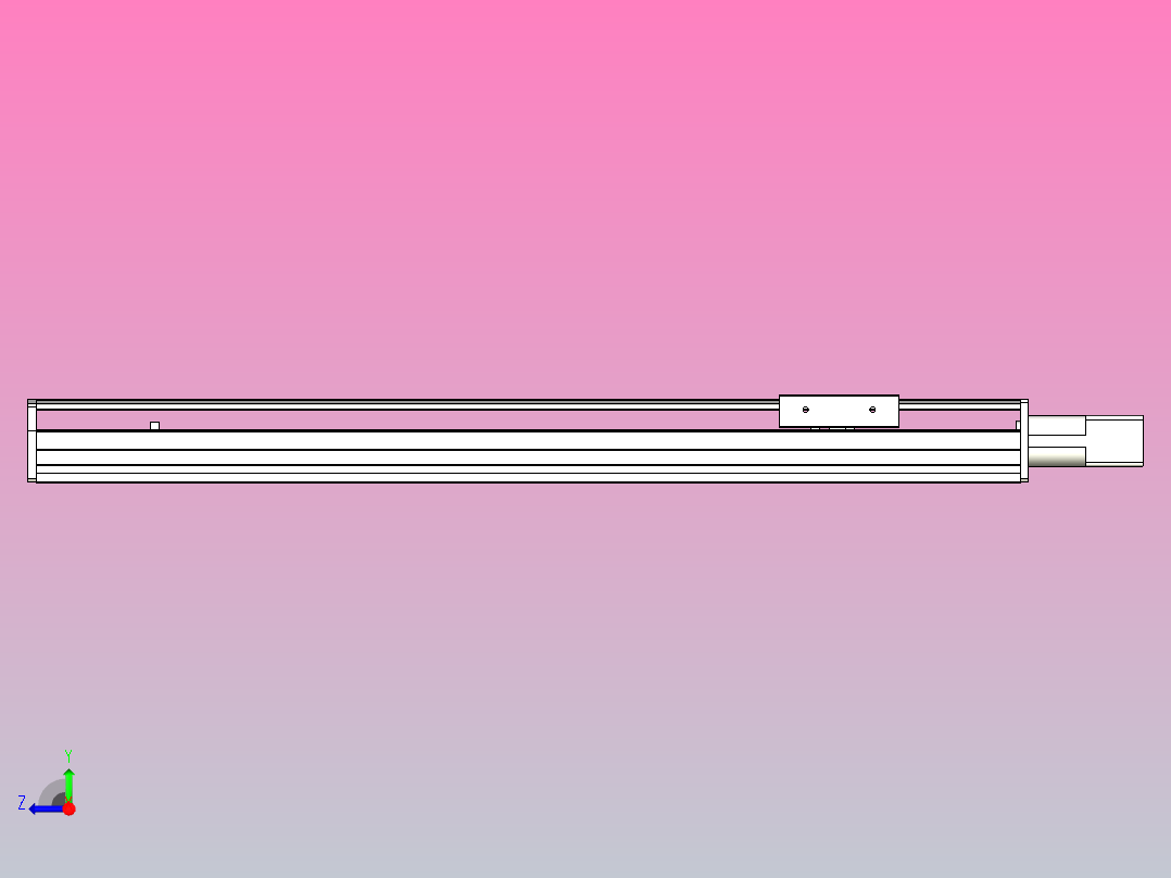 MTH10标准螺杆滑台[MTH10-L#-500-BC-P10-C3]右视图