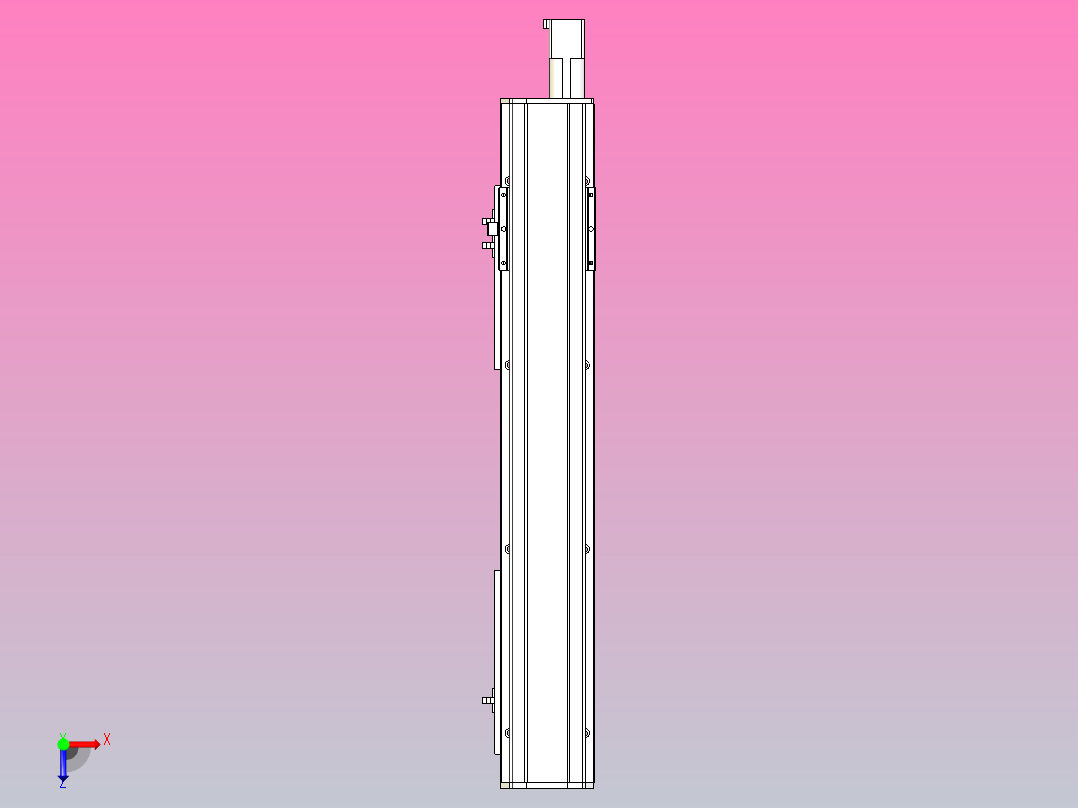 MTH10标准螺杆滑台[MTH10-L#-500-BC-P10-C3]俯视图