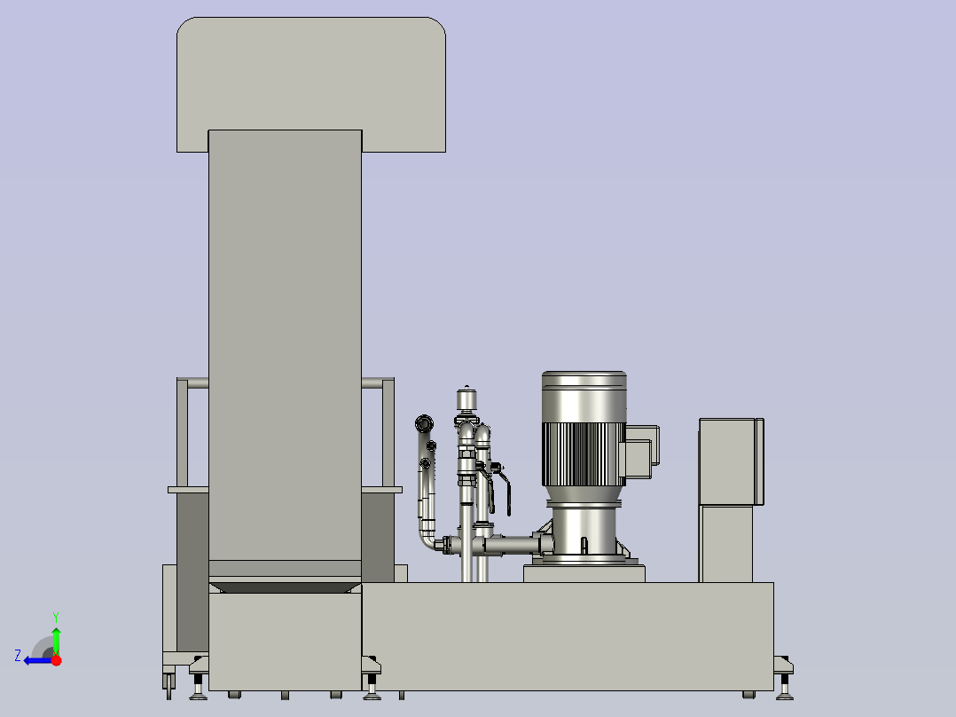 MZ链式排屑器装配体右视图
