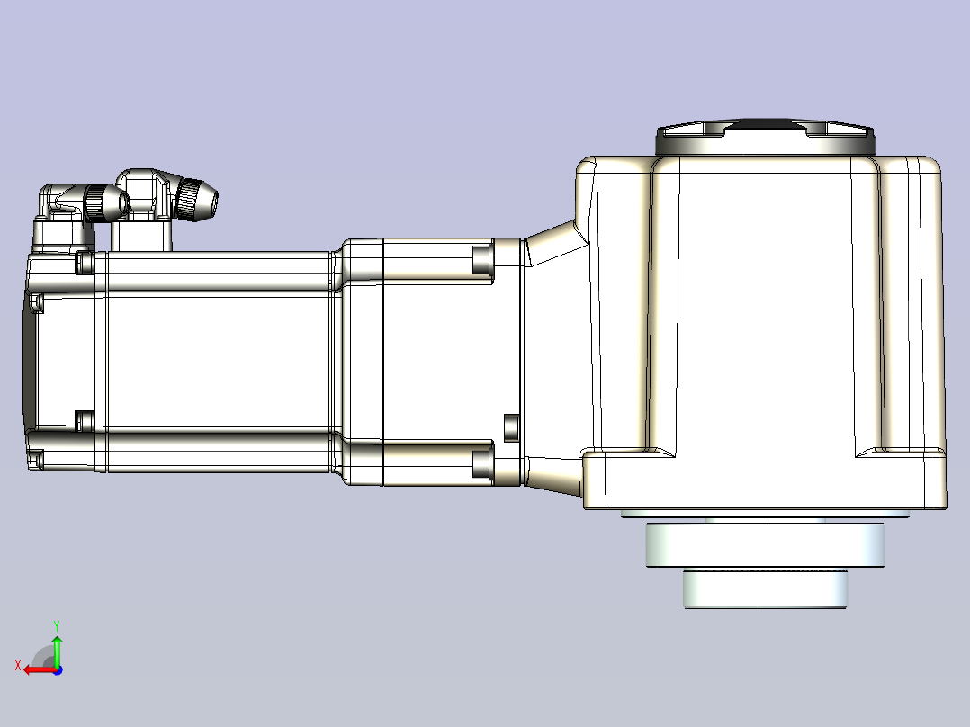 JSCC精研伺服减速电机 130mrf1后视图