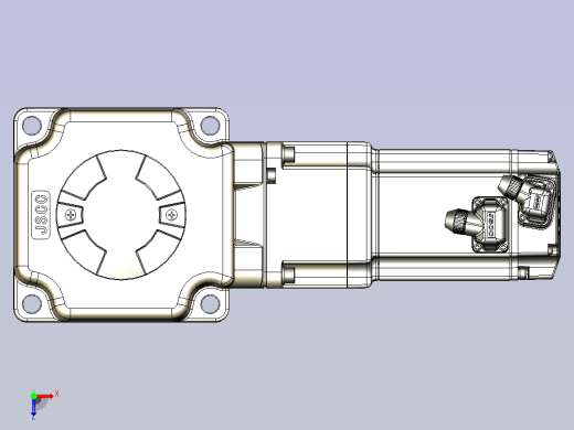 JSCC精研伺服减速电机 130mrf1俯视缩略图
