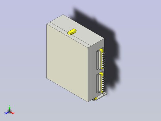 一款气动机器BOX化3D图模型