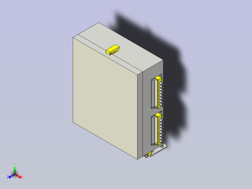 一款气动机器BOX化3D图模型正等轴测缩略图