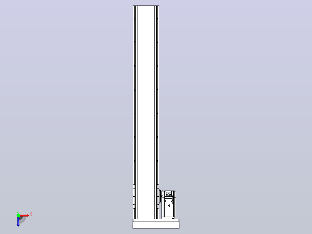 日规模组半封闭丝杆TPA-HNR-110D-1610C-L700-MR-C-P40-N3俯视图