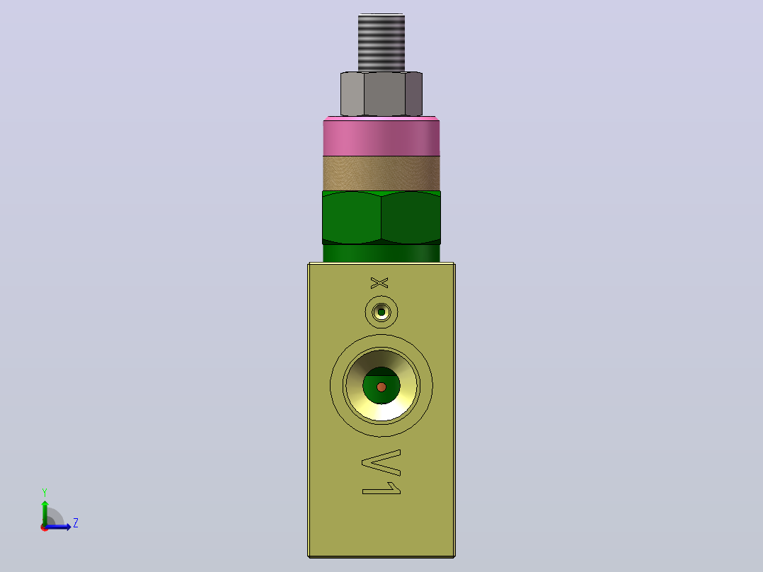 双向平衡阀设计（SW+CAD+说明书）左视图