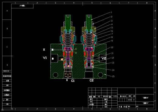 双向平衡阀设计（SW+CAD+说明书）缩略图