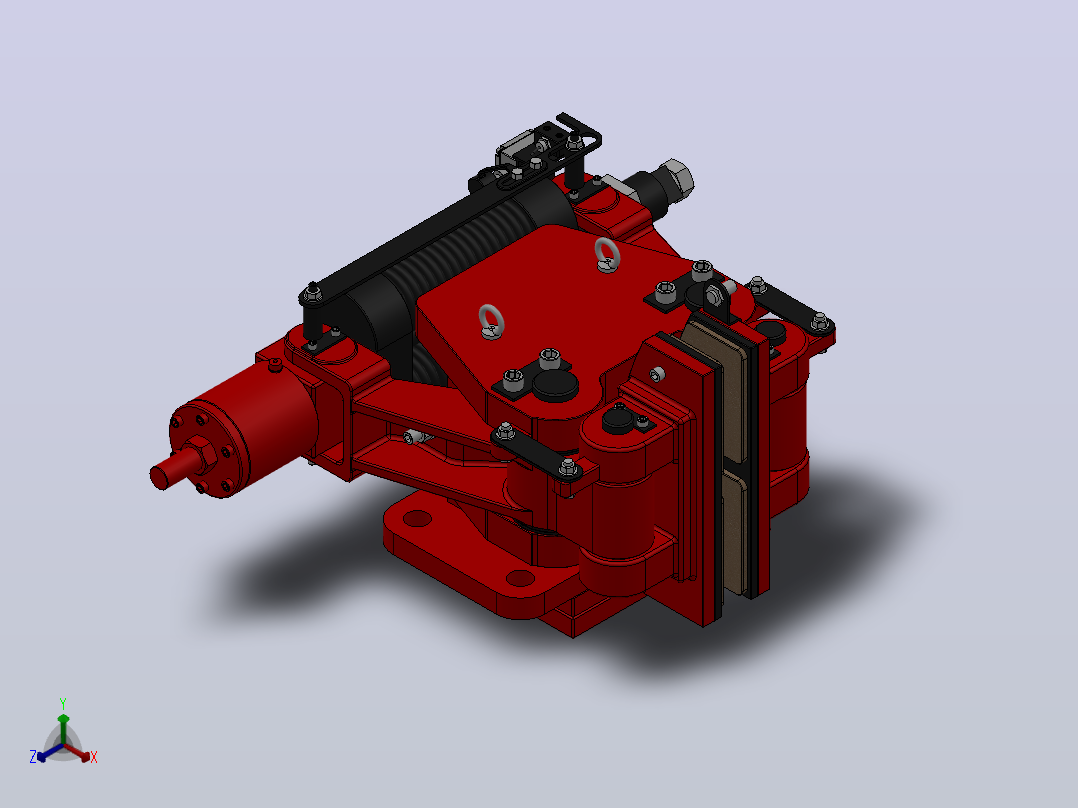 SBD-B安全制动器_SBD80-B-1000×30ⅡRL.WL.CL主视图