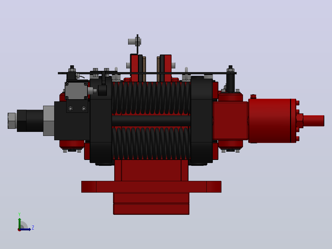 SBD-B安全制动器_SBD80-B-1000×30ⅡRL.WL.CL左视图