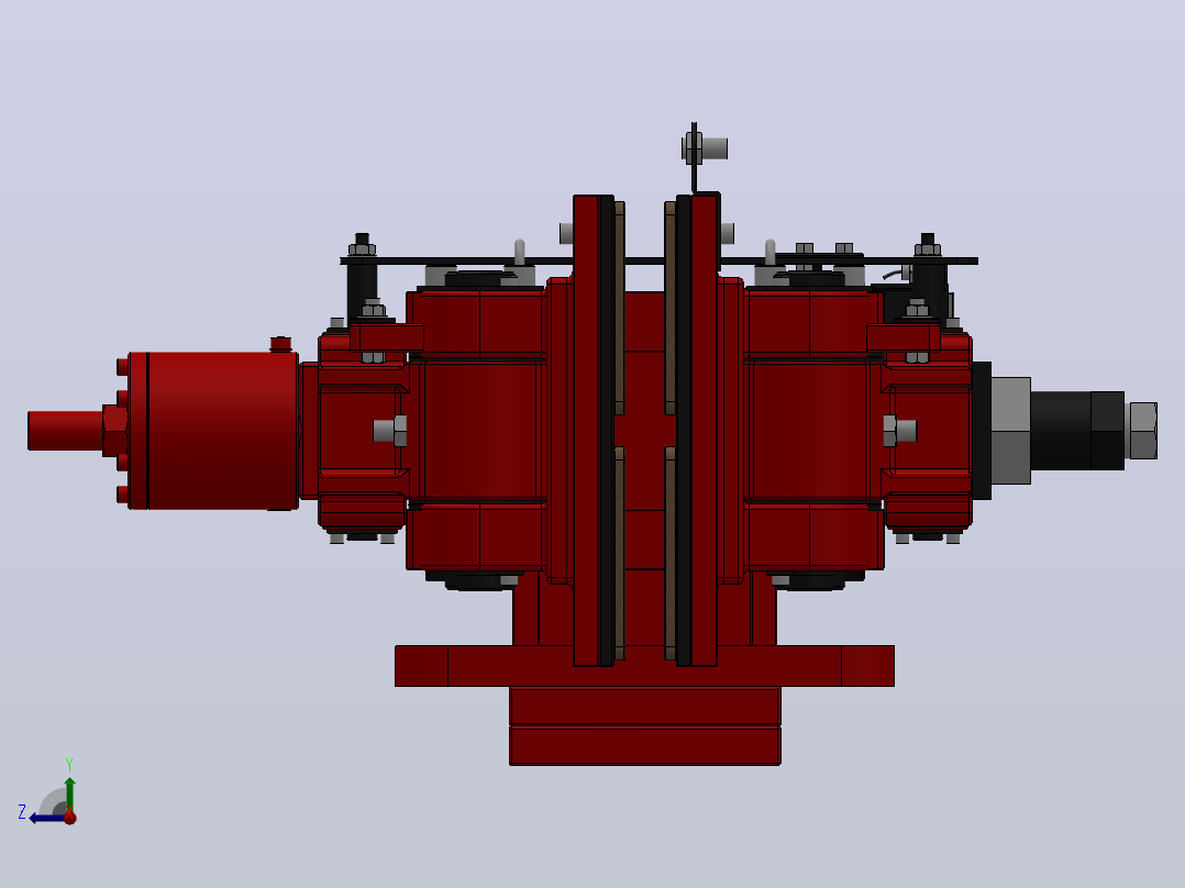 SBD-B安全制动器_SBD80-B-1000×30ⅡRL.WL.CL右视图