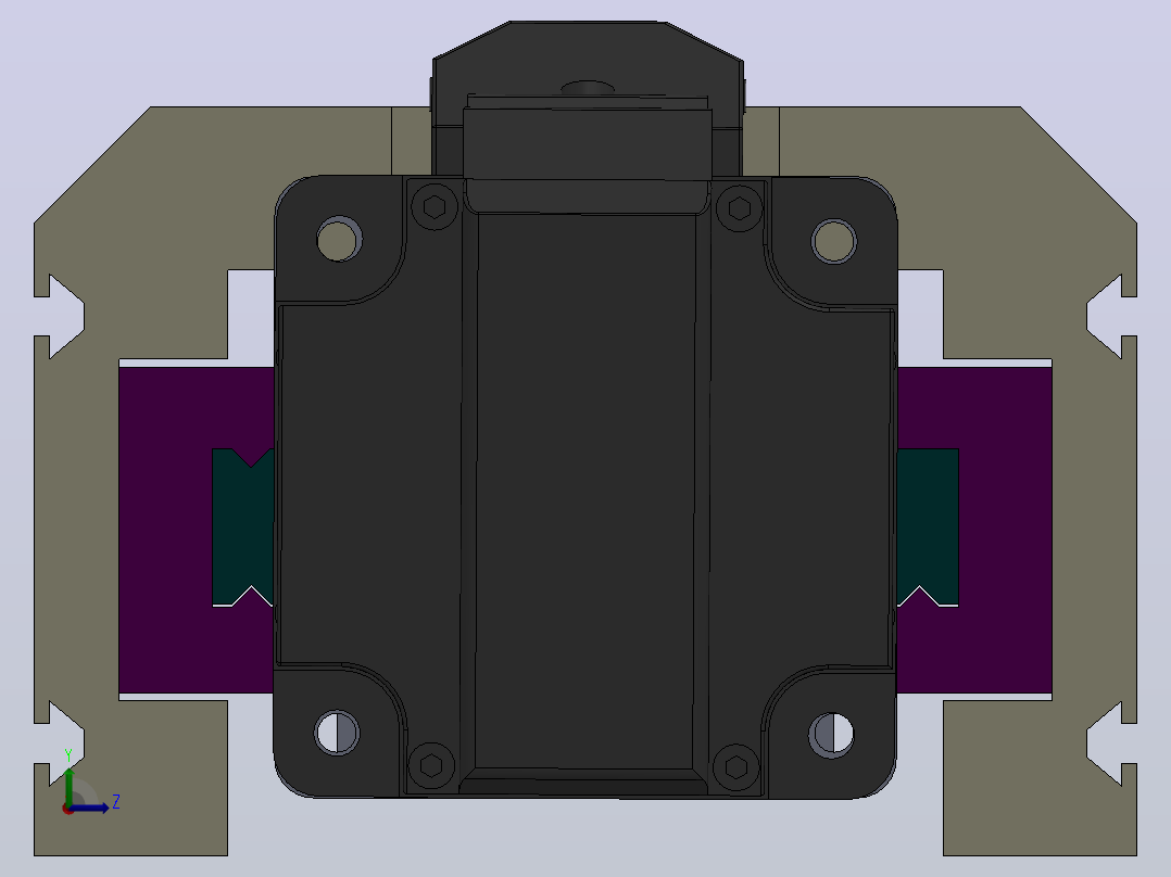 双导轨丝杆重型模组滑台DC64-SP-EG-EG（100-1500mm）左视图