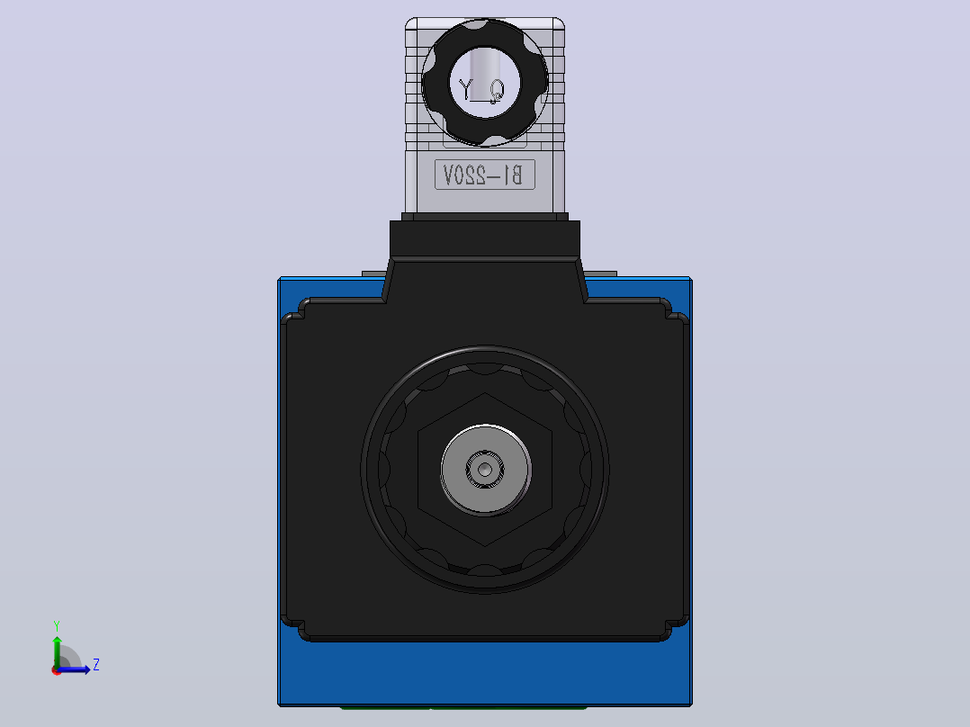 WE10A 电磁换向阀220V左视图