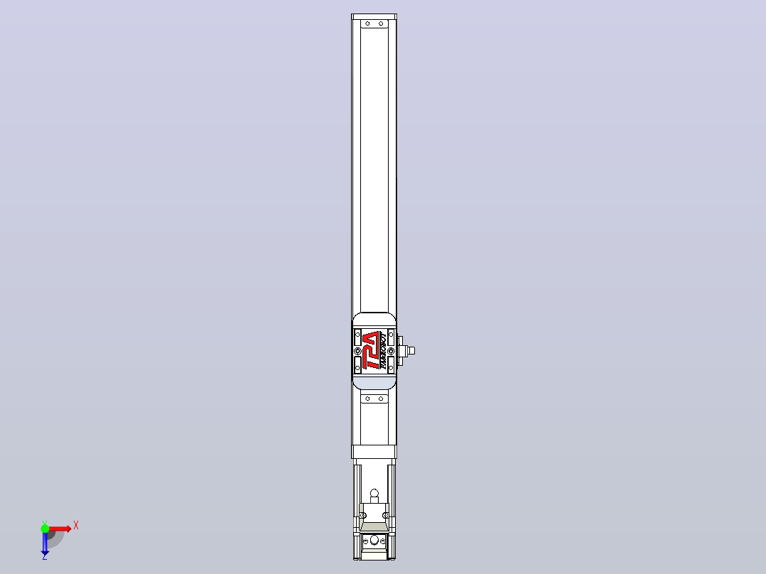 滚珠丝杠直线轴带导轨全封闭TPA-HCR-40S-0802C-L240-M-Y-P10-N3俯视图