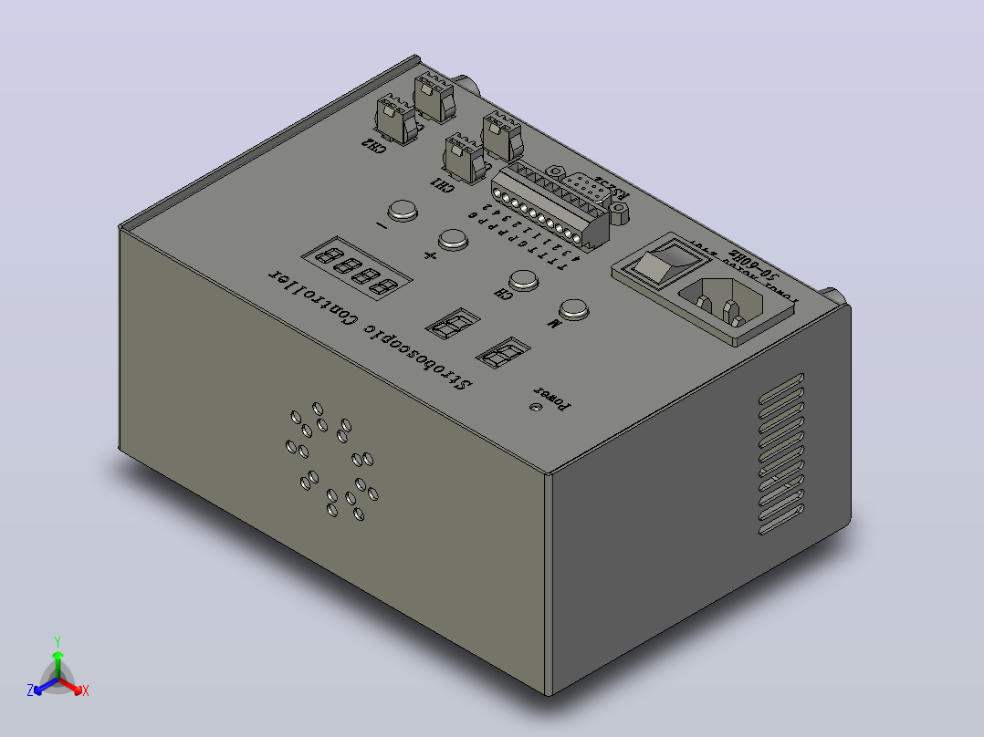 嘉励光源控制器JL-APH2-20048正等轴测图