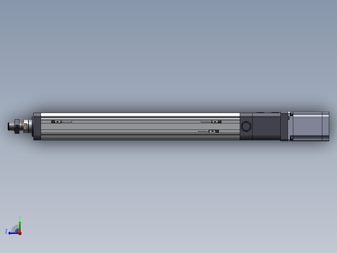 标准伺服电动缸DMC50-T03(57步进)[DMC50-T03-L05-300-D010-K057S3-P7]右视图