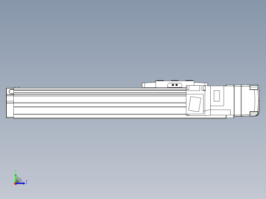 滚珠丝杠直线轴内置导轨TPA-GCR-40-1210C-L150-MR-M10-N3左视缩略图