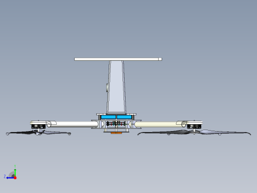 四轴飞行器3D图纸右视缩略图