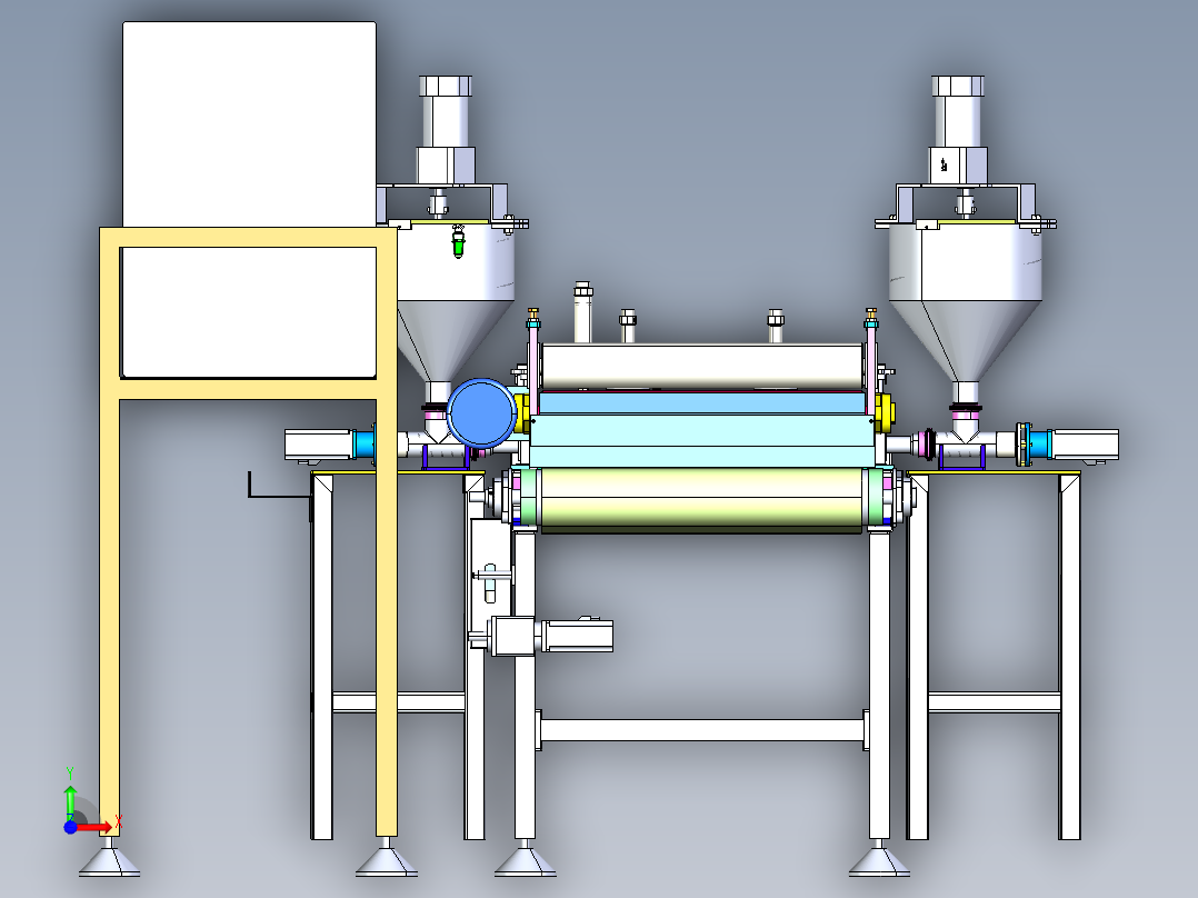 国外面包生产线 IGS格式前视图