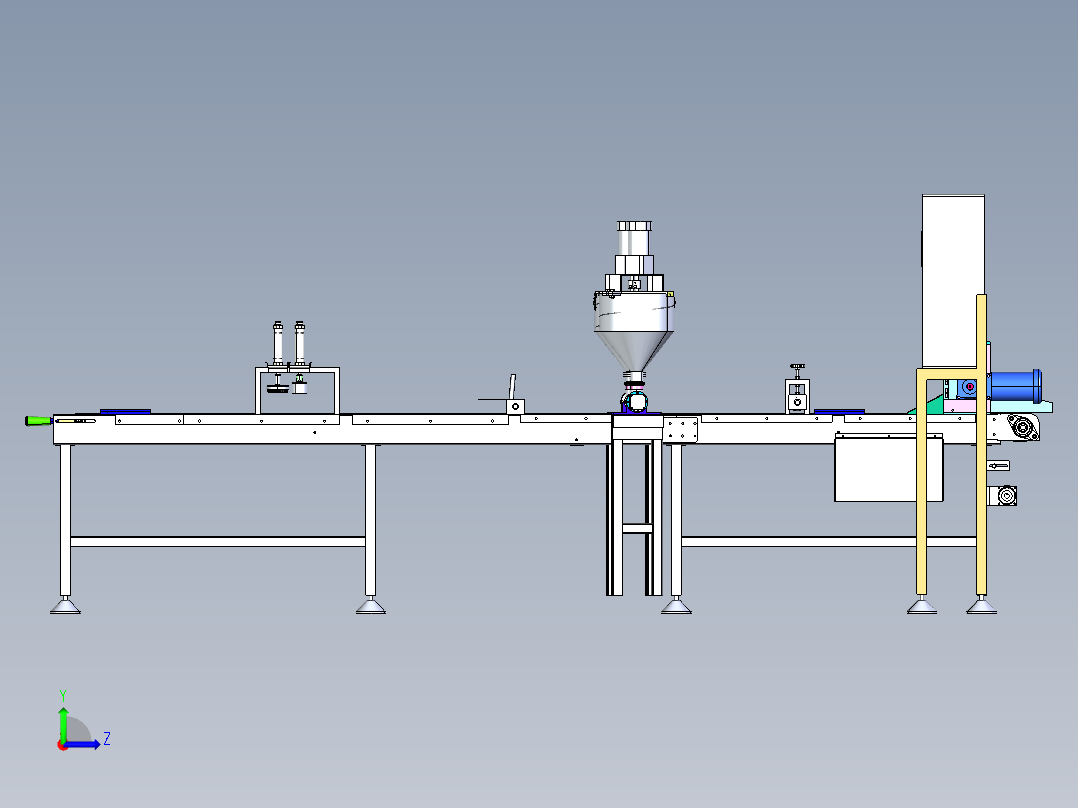 国外面包生产线 IGS格式左视图