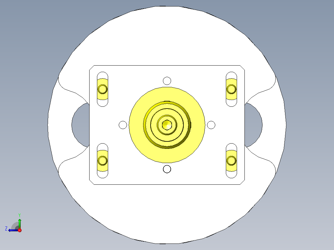 胶带卷绕式夹具左视图