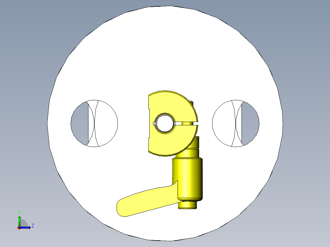 胶带卷绕式夹具右视图