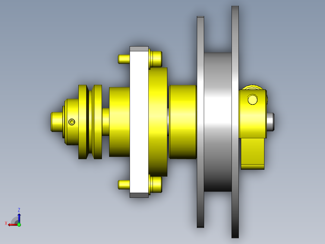 胶带卷绕式夹具俯视图