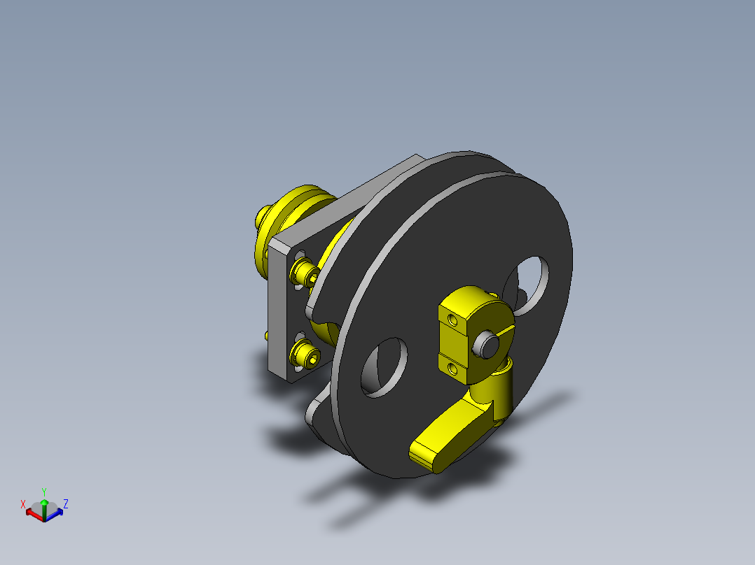 胶带卷绕式夹具正等轴测图