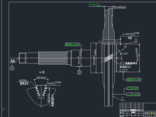 加工涡轮盘榫槽的卧式拉床夹具缩略图