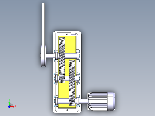 齿轮箱演示结构前视缩略图